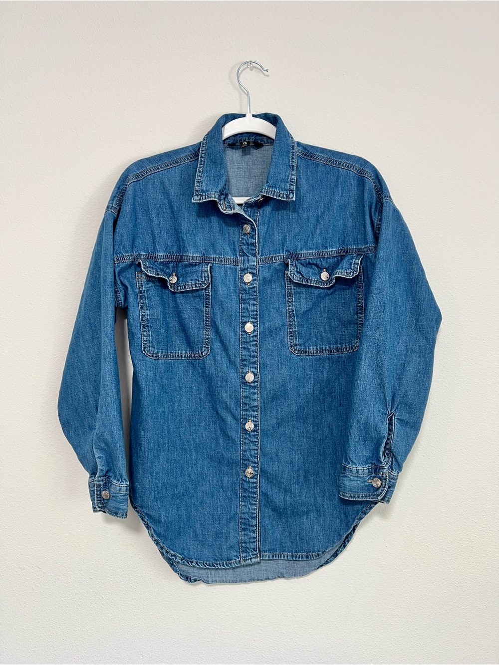 NEXT Classic Denim Button-Down Shirt
